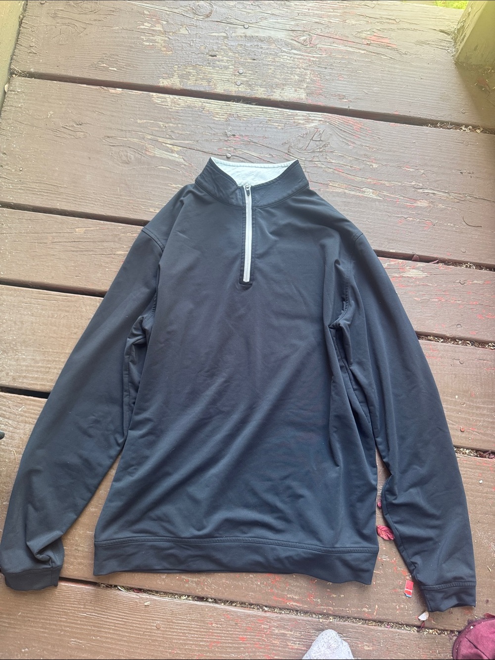 Peter Millar Black Half-Zip Pullover